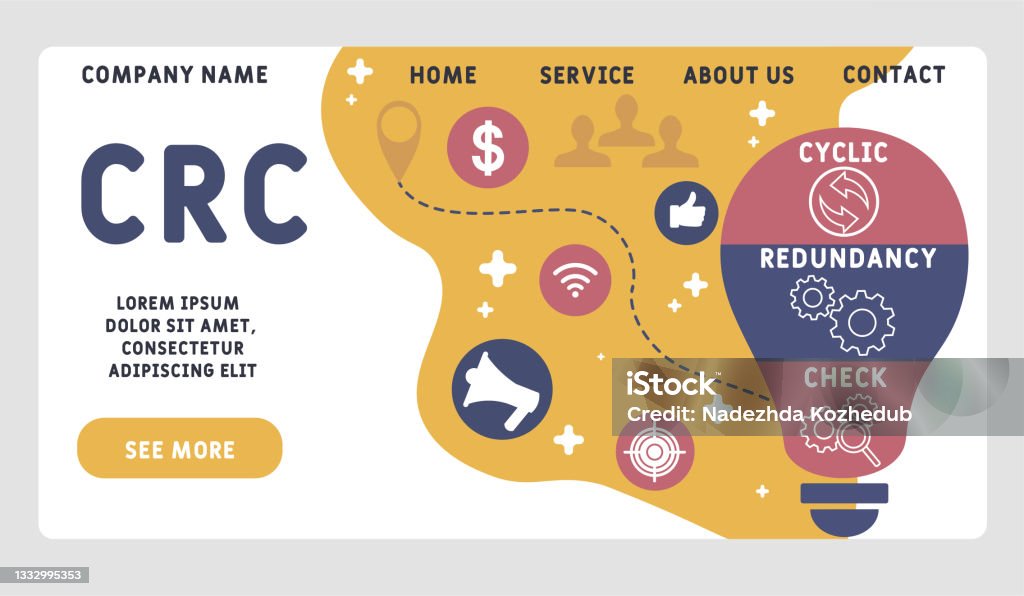 Basic Crc Check Icon Vector Website Design Template Crc Cyclic Redundancy Check Acronym ...