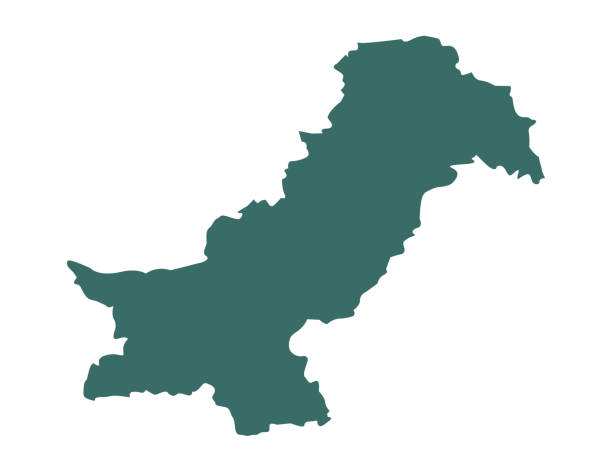 Kuvapankin kuvitus otsikolla Pakistanin Kartta – Lataa kuva nyt - Pakistan,  Kartta, Ääriviiva - iStock