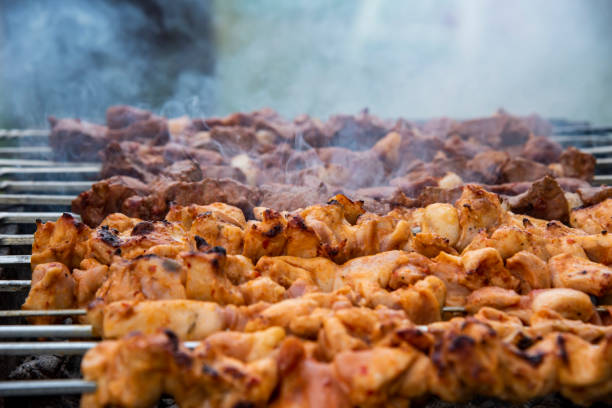 istock Barbecue chicken beef and meat gril 1333000250