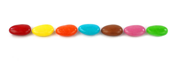 istock Colorful dragees isolated on white background. 1333001798