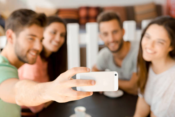 istock Group selfie at the coffee shop 1333002365