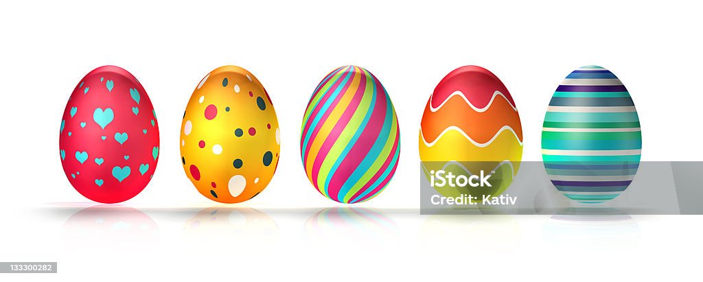 Decorate uova di Pasqua (XXXL - Foto stock royalty-free di Uovo di Pasqua