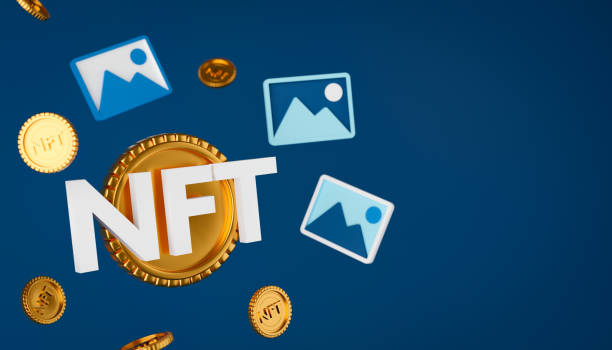 istock 3d rendering concept nft or non fungible token. 1333010371
