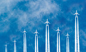 istock Airplanes in the sky 1333013401