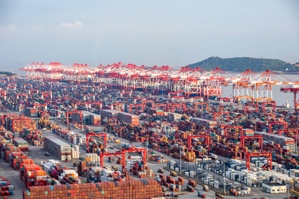 istock Busy Yangshan container port,Shanghai,China 1333015474