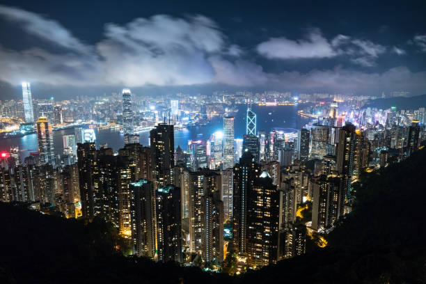 istock Night view of Hong Kong 1333018806