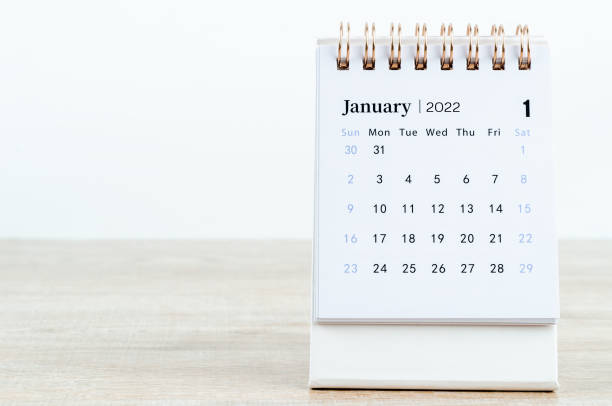 istock January calendar 2022 on wooden 1333019885