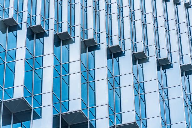 istock Architecture details Modern Building Glass facade Business background 1333029600
