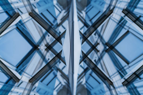 istock Architecture details Modern Building Glass facade Business background 1333029635