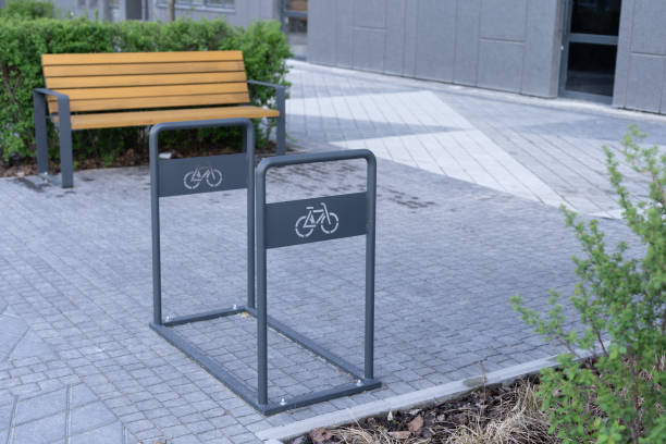 istock Empty place for a parking of bicycles 1333031263
