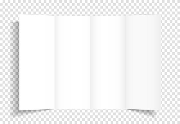 istock Vector mockup of a fore-page booklet, postcard  on a transparent background. 1333033159