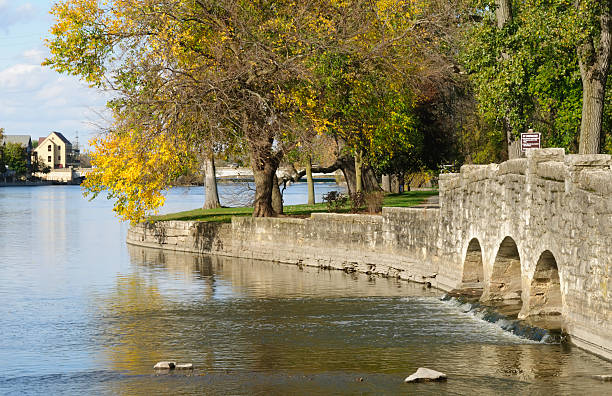 Riverwalk scenic in autumn