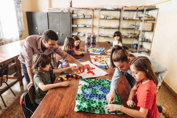 istock Teamwork in classroom after coronavirus pandemic 1333043655
