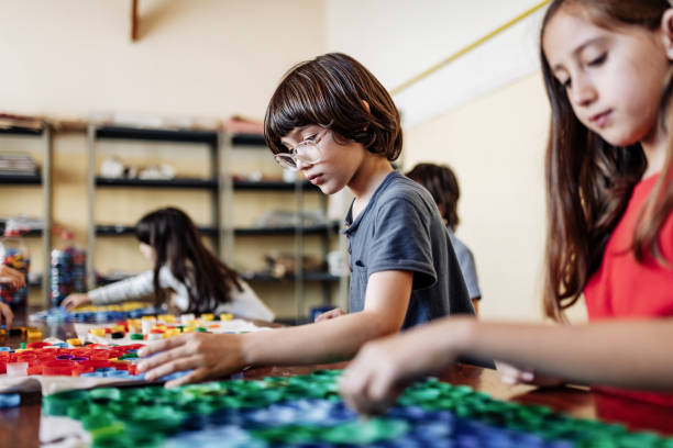 istock Teamwork in classroom after coronavirus pandemic 1333043679