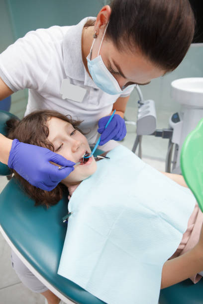 istock Adorable little boy on dental checkup 1333043922