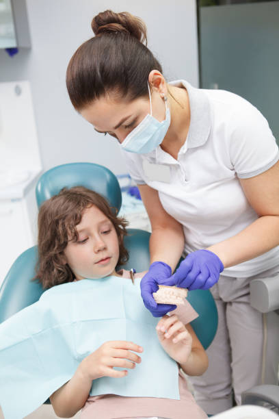 istock Adorable little boy on dental checkup 1333043943