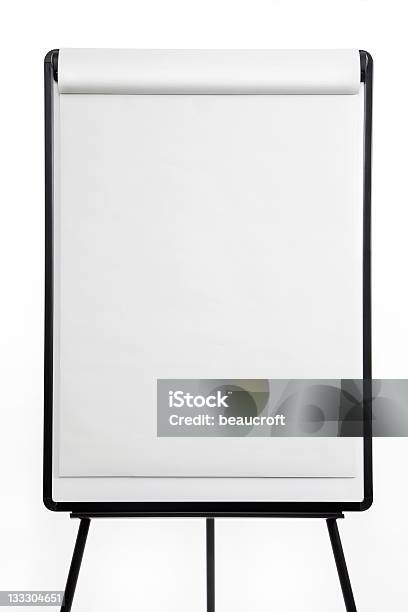 Flipchartboard Isoliert Auf Weißem Hintergrund Stockfoto und mehr Bilder von Flipchart - Flipchart, Papier, Weiße Tafel