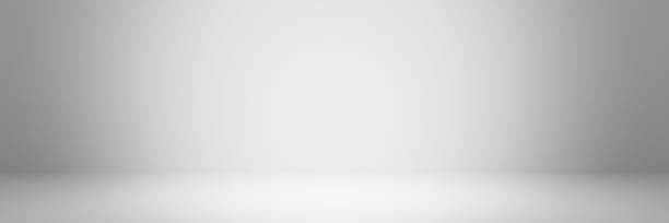 istock Abstract pastel gray color and gradient white light background in studio table backdrops display product design. Blank empty space room for showing. Blur 3D render podium stage grey texture pattern. 1333049290
