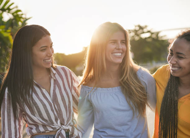 istock Multi-ethnic group of women at sunset 1333049561