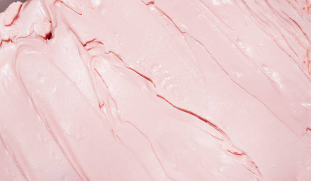 istock pink cream texture, cosmetic texture 1333055623