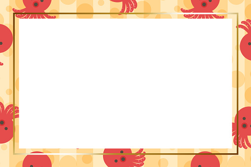 Octopus Frameborder Octopus Frame Stock Illustration - Download Image Now - Backgrounds ...