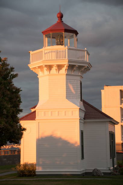 istock Bright sunset highlights on Mukilteo lighthouse 1333059513