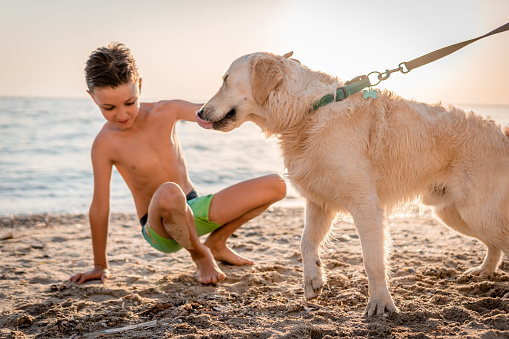 man with dog