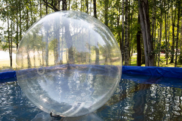 istock An attraction with inflatable balloons on the water. 1333065310
