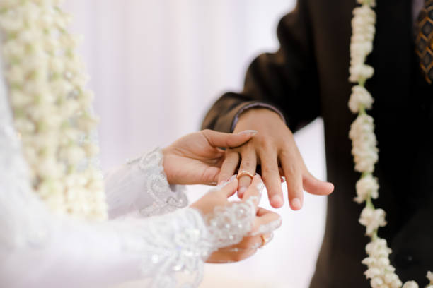 istock Bride Putting Ring In Groom Finger 1333068179