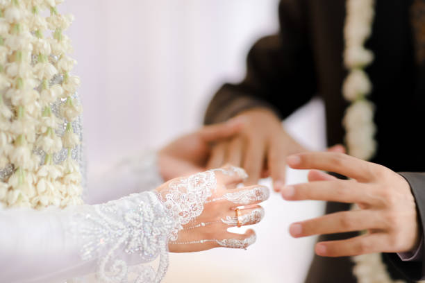 istock Bride Putting Ring In Groom Finger 1333068190