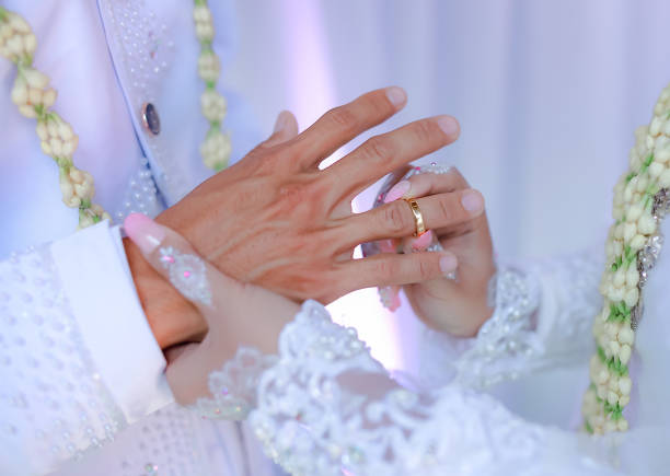 istock Bride Putting Ring In Groom Finger 1333068266
