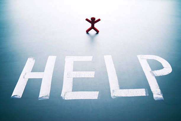 istock Heip word and single person 133306938