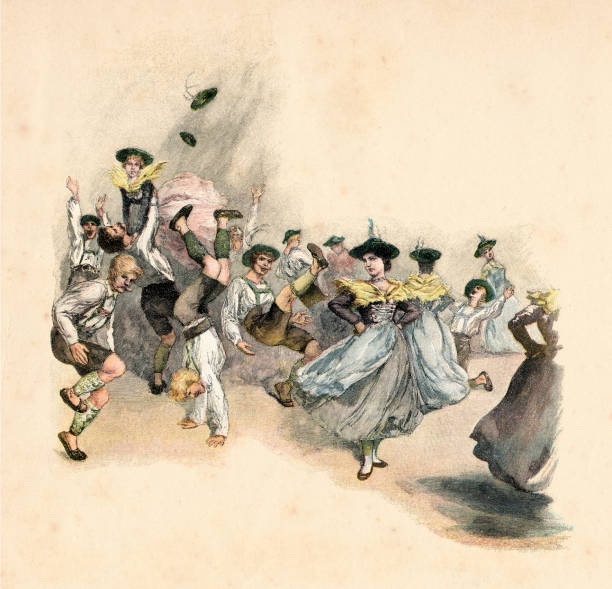 Bavarian traditional dance called 
