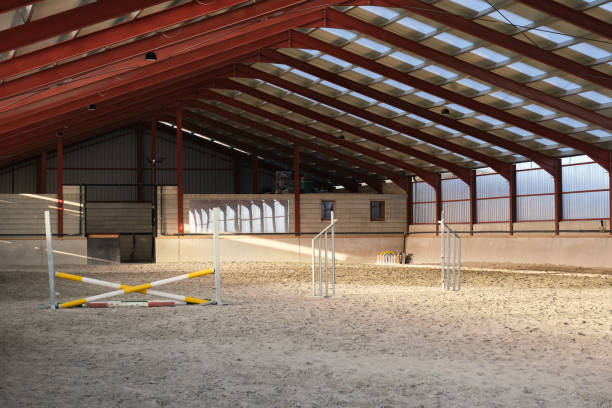 istock An empty horse riding arena. 1333071112