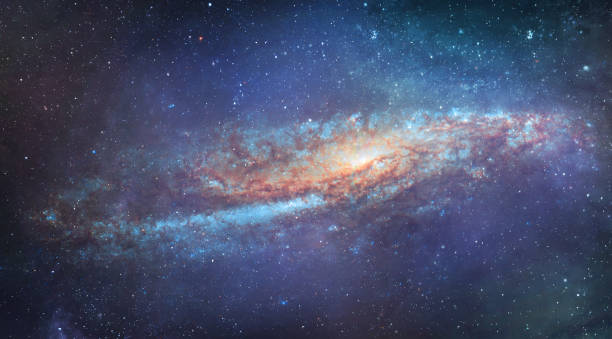 istock Space with stars and spiral galaxy Andromeda. Brightly nebula. Space background 1333071679
