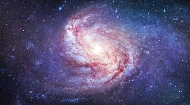 istock Spiral galaxy on nightly sky with stars. Bright stars and nebula. Galactic light. 1333071687