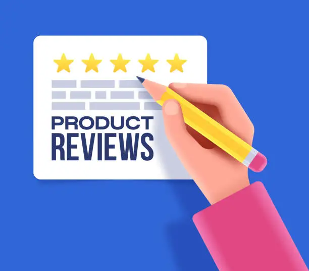 Vector illustration of Product Reviews