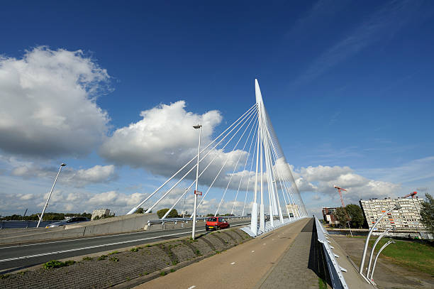 istock Cable-stayed Bridge Prins Clausbrug in Utrecht the Netherlands 133307732