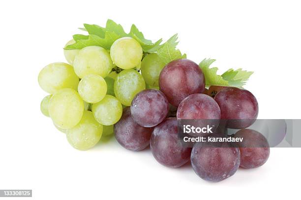 White And Red Grapes Stock Photo - Download Image Now - White Grape, Red, Cut Out