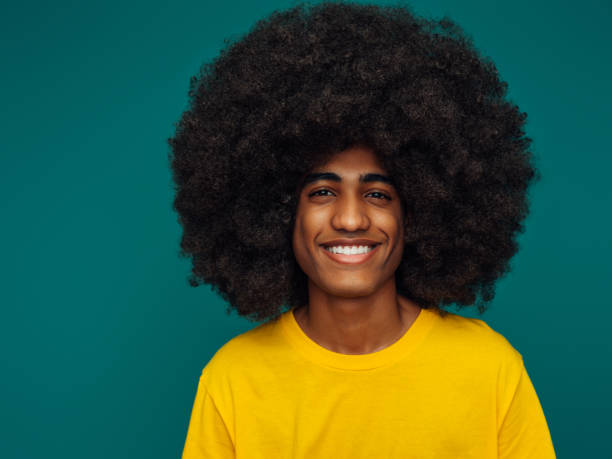 istock Portrait of funny afro guy 1333083944