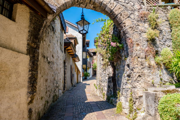 istock Narrow alleyway through Saint-Saphorin 1333084740