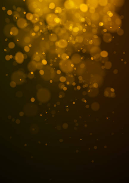 Glittering Golden Christmas design background Shiny sparkling glittering cold colored background vector illustration for use as background template on Christmas designs, cards, flyers, banners, advertising, brochures, posters, digital presentations, slideshows, PowerPoint, websites dark blurred background stock illustrations