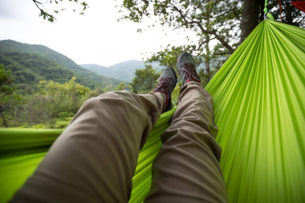 istock Relaxing in hammock in tropical forest 1333090529