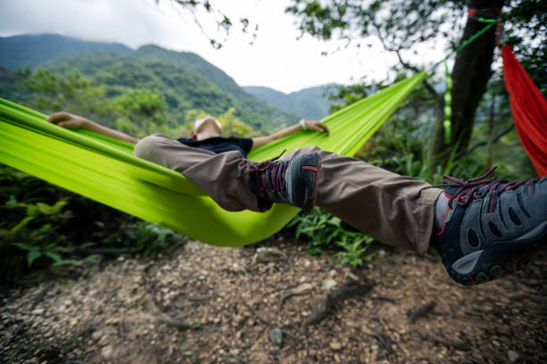 istock Relaxing in hammock in tropical rainforest 1333090576
