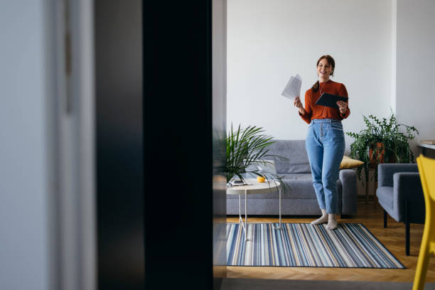 istock Beautiful Business Woman Using Digital Tablet at Home 1333092782