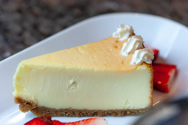 istock Dessert Homemade Cheesecake with Strawberry Chunks 1333092976