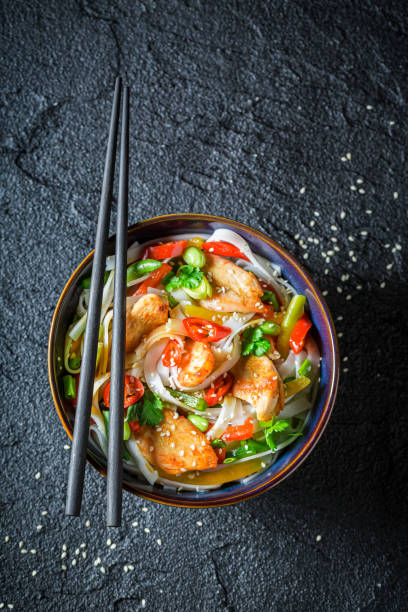 istock Enjoy your noodle with vegetables, chicken. Asian cuisine. 1333093588