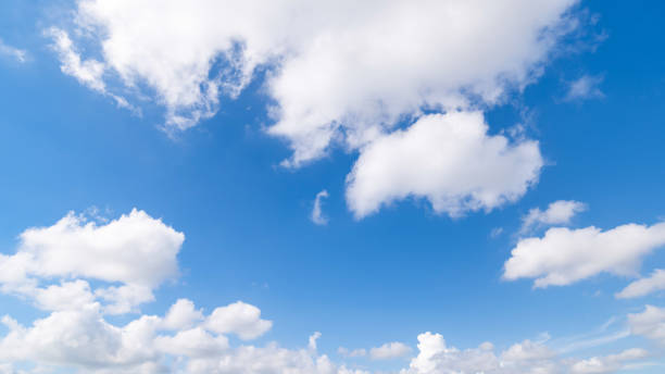 istock Panoramic view of clear blue sky and clouds, clouds with background. 1333116996