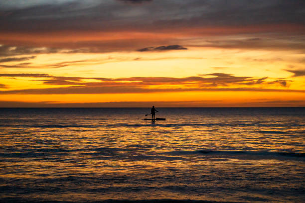 istock Silhouette of the Beach Sunset 1333117981