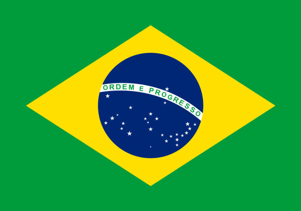 бразилия флаг стандартная форма цвет , символы бразилии шаблон баннер , открытка , реклама , продвижение , реклама, веб-дизайн, журнал , вектор - бразильский флаг stock illustrations